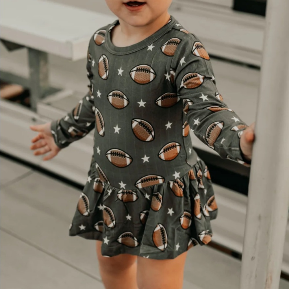 Football Print Kids Dress